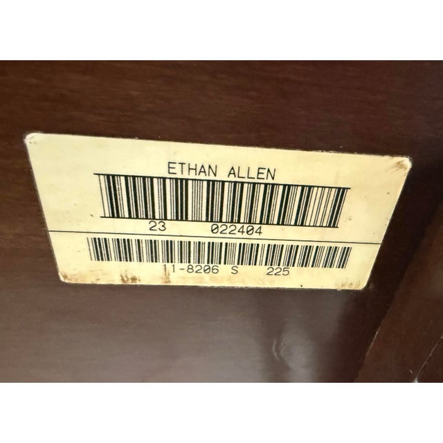 Wood Vintage Ethan Allen Mahogany Nesting Tables - Set of 2 For Sale - Image 7 of 8