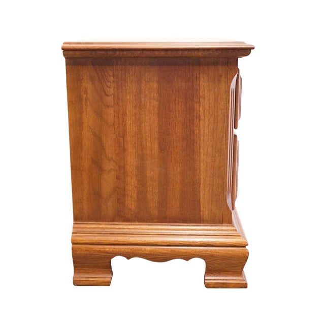 Sumter Cabinet Co. Sterling Oak Collection Country French 25" Two Drawer Nightstand 1805 For Sale - Image 12 of 14