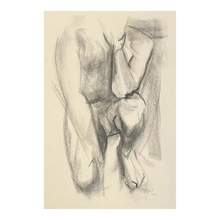1959 Neil Meitzler Male Nude Drawing For Sale