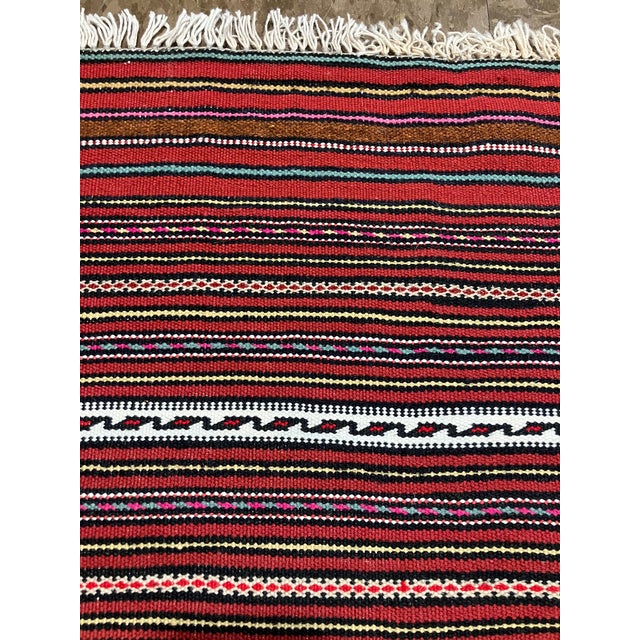 Handwoven Afghan Meymana Kilim Rug 2'11" X 4'7" For Sale In Washington DC - Image 6 of 6