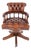 Leather Captain's Chair Swivel Desk Seat, 1920s For Sale