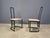 Elegant postmodern dining chairs designed by Italian Designer Gastone Rinaldi and produced by thema Italy. Nice sleek...