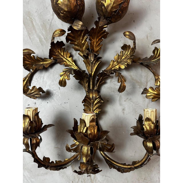 Vintage Italian Wall Lights, 1950s, Set of 2 For Sale - Image 6 of 16
