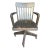 Antique B L Marble Chair Company Olive Green Wooden Swivel Office Chair For Sale