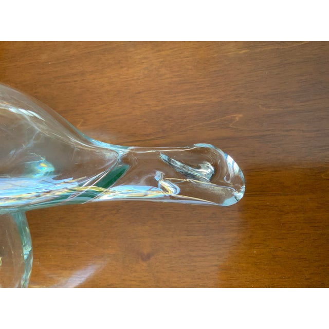 Mid-Century Modern 1970s Large Original Contemporary John Bingham Biomorphic Hand Blown Glass Sculpture For Sale - Image 3 of 11