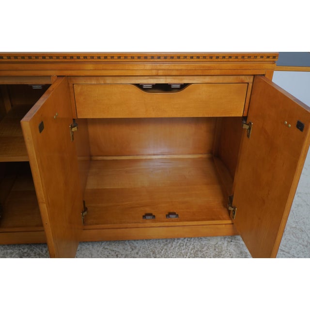 1990s Hickory White Genesis Collection Satinwood Biedermier Server For Sale - Image 5 of 18