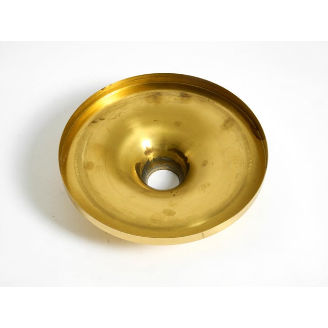 Mid-Century Modern Space Age Disc Brass Wall Lamp from Sölken Leuchten, 1960s For Sale - Image 14 of 17
