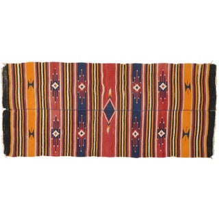 Vintage Turkish Striped Kilim Rug - 4′10″ × 10′9″ For Sale