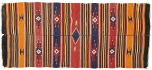 Vintage Turkish Striped Kilim Rug - 4′10″ × 10′9″
