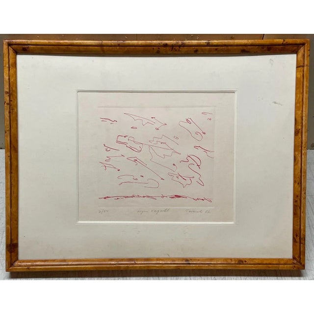 Vintage Giulio Turcato 'Degri Vagutto' Abstract Italian Modernist Color Etching For Sale - Image 4 of 12