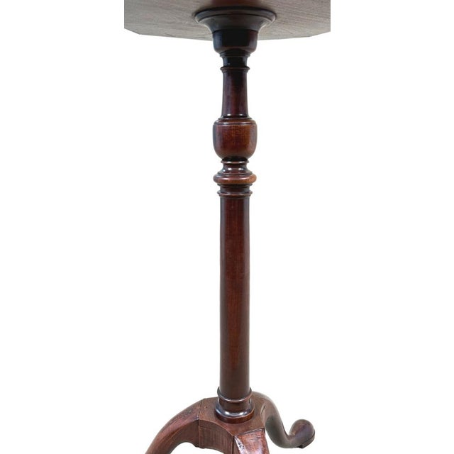 Antique Georgian Mahogany Torchere Candle Stand, 1750 For Sale - Image 3 of 11