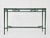 Mid-Century Modern 1980s Attributed to Mario Papperzini for Janus Et Cie Green Iron and Glass Console Table For Sale - Image 3 of 18
