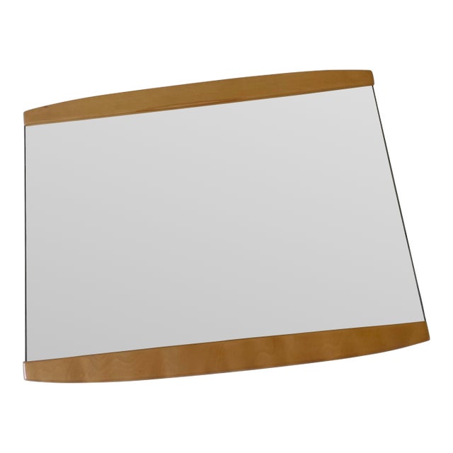 Vintage 1940s Heywood Wakefield Wall Mirror Mid Century Modern / Art Deco Style For Sale