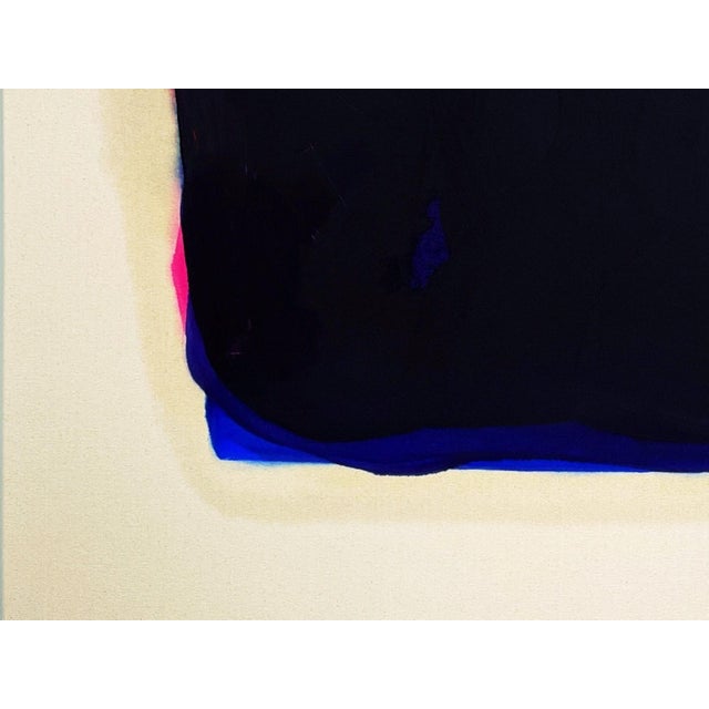 Early 21st Century Gary Griffin "Out Go the Lights" Contemporary Orange, Blue & Purple Tone Color Field Painting, 21st Century For Sale - Image 5 of 7