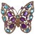 Bochic "Orient" Multi Amethyst & Topaz Brooch/ Pendent or Ring Set In 18K & Silver For Sale - Image 10 of 18