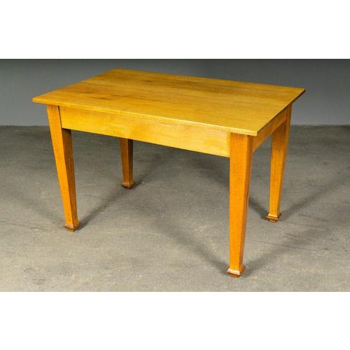 Wood Art Nouveau Dining Table in Oak For Sale - Image 7 of 14