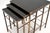 Black Vintage Brass Nesting Tables, 1960, Set of 3 For Sale - Image 8 of 11