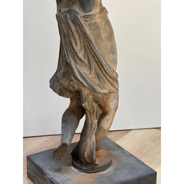 Pair of 18th-Century English Lead Putti For Sale - Image 9 of 13