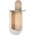 Kelly Wearstler for Visual Comfort Signature Fosse 11" Invertable Offset Oval Sconce in Polished Nickel with Alabaster For Sale - Image 9 of 12