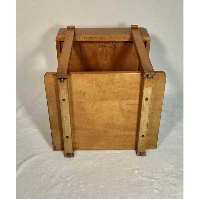 Wood Colonist Craft Solid Maple Nightstand End Side Table Single Drawer With Lower Shelf, Late 1930s-Early 1940s For Sale - Image 7 of 12