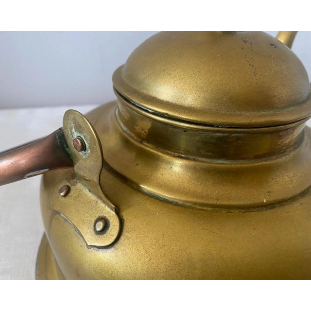Brass Vintage European Brass Tea Kettle For Sale - Image 8 of 12