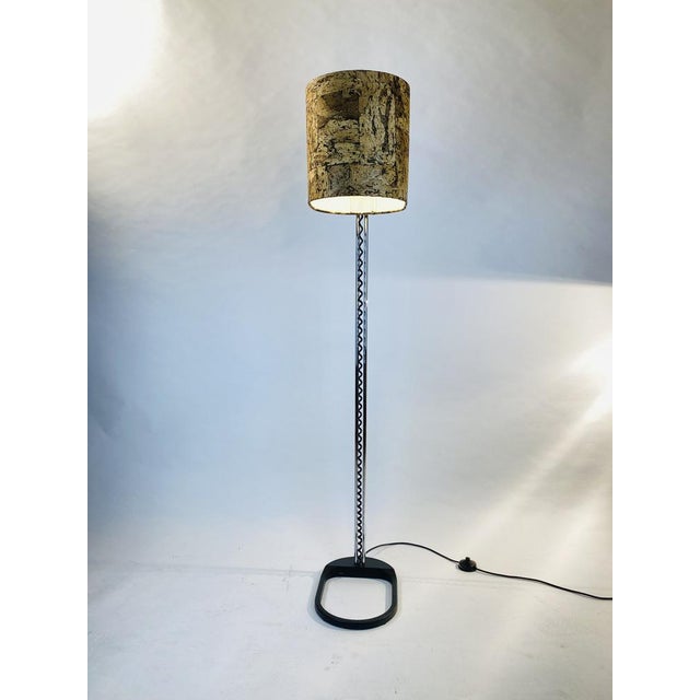 Floor Lamp in Cork and Chrome from Staff, 1970s For Sale - Image 13 of 18