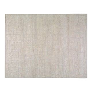 Moroccan Hand Knotted Wool Rug, 9'2"x12' For Sale