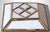 Mid 20th Century Italian Brass and Frosted Opaline Glass Flush Mount Ceiling Light For Sale - Image 12 of 18