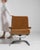1960s 1960-1969 Germany Warm Tan Leather Chrome-Frame Swivel Chair For Sale - Image 5 of 11