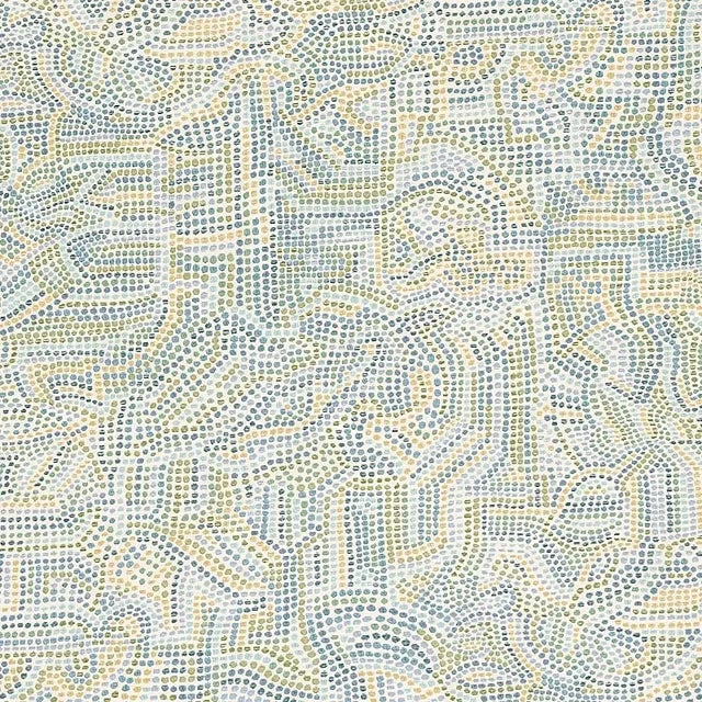 Sample- Schumacher Galina Fabric in Sky For Sale