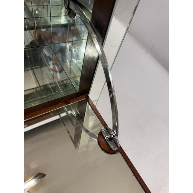 Art Deco Mirrored Cocktail Cabinet Bar, 1930 For Sale - Image 10 of 14