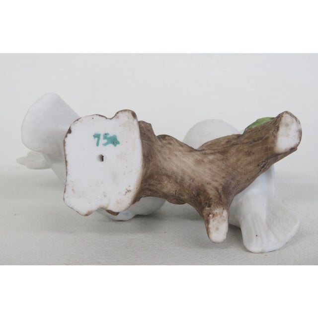 Lefton Porcelain Love Doves Perched on Tree Branch Model No 754 Figurine 4971b For Sale In Miami - Image 6 of 9