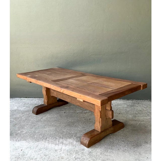 Vintage Rustic Wood Dining Table For Sale - Image 12 of 12