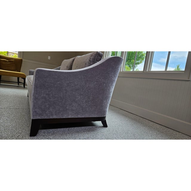 Authentic Baker Furniture loveseat from the Laura Kirar "Neue" collection, part of the Baker Luxe line. Slightly rounded...
