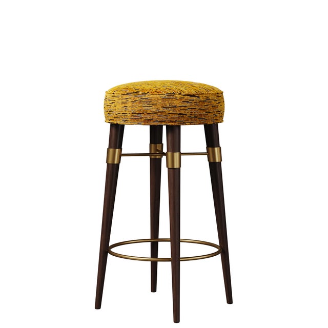 Not Yet Made - Made To Order Louis Bar Stool by Ottiu For Sale - Image 5 of 5