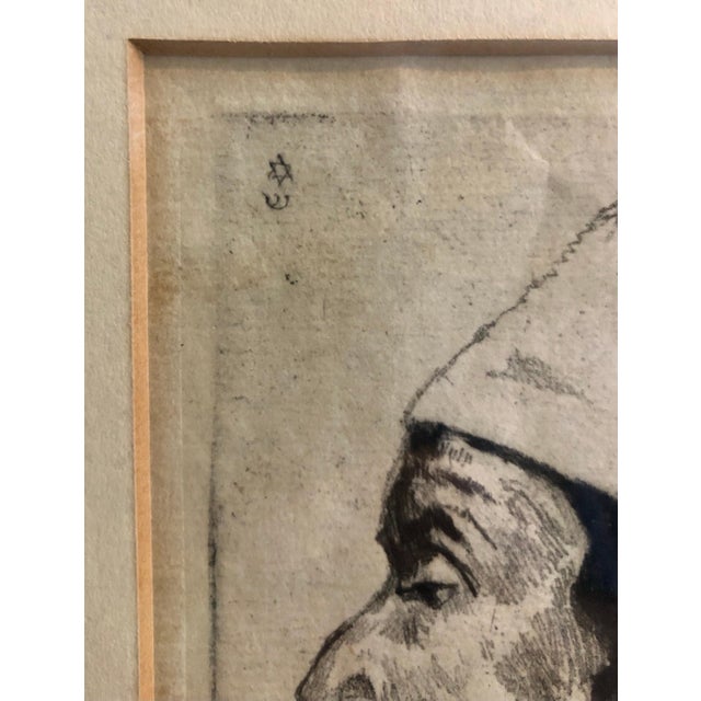 Early 20th Century Hermann Struck, German Artist Impressionist Etching Judaica Jewish Sephardic Jewish Bezalel Era, c.1920's For Sale - Image 5 of 6