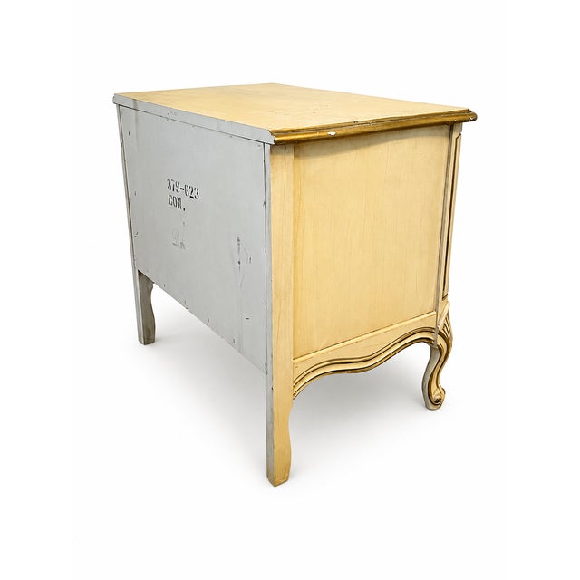 Wood 1960s Vintage French Provincial Two Drawer Night Stand From the Bonnet Series Manufactured by Sears For Sale - Image 7 of 8