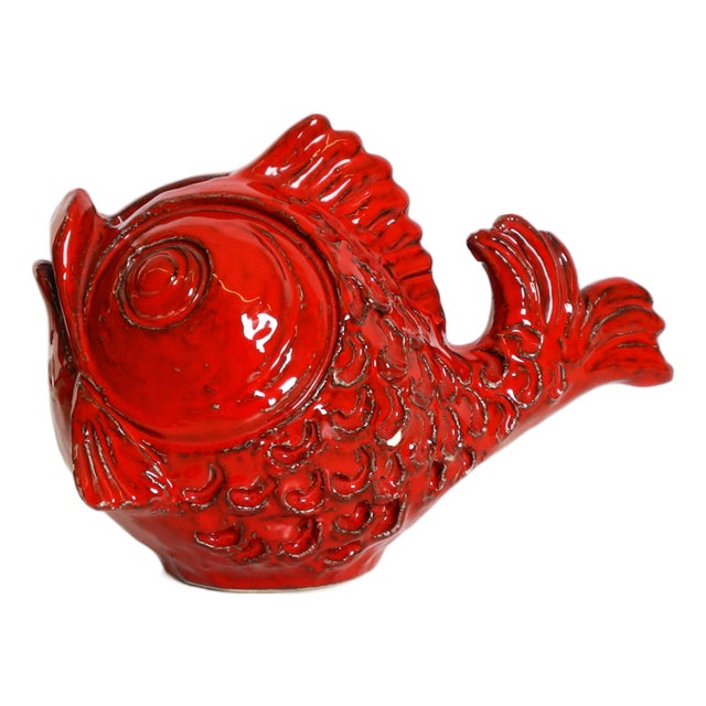 Ceramic Fish Money Box by Aldo Londi for Bitossi, Italy, 1960s For Sale