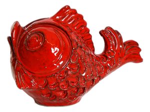 Ceramic Fish Money Box by Aldo Londi for Bitossi, Italy, 1960s