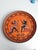 Large Greek Black-Figure Orange Terracotta Wall Plate with Classical Motif, 1970s For Sale - Image 4 of 18
