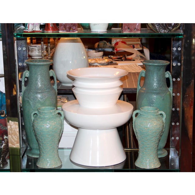 White Sergio Asti Pottery Italian Vintage Vase Superego Limited Editions Signed For Sale - Image 8 of 10