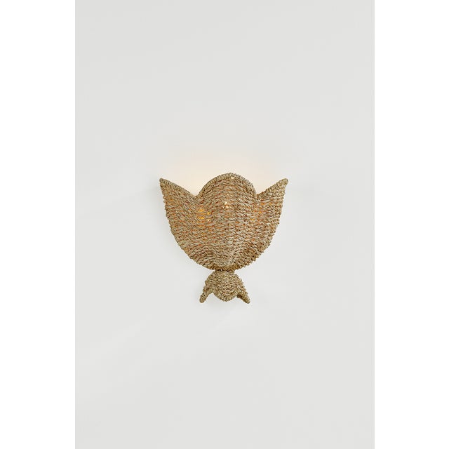 Mitzi Solie 10 in. 1 Light Wall Sconce in Aged Brass Finish For Sale In New York - Image 6 of 7