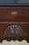 Vintage New England Queen Anne Style Cherry Lowboy Scalloped Chest Console Table For Sale - Image 11 of 18