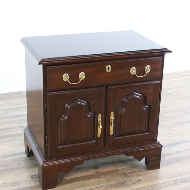Harden Cherry Wood Nightstand Chairish