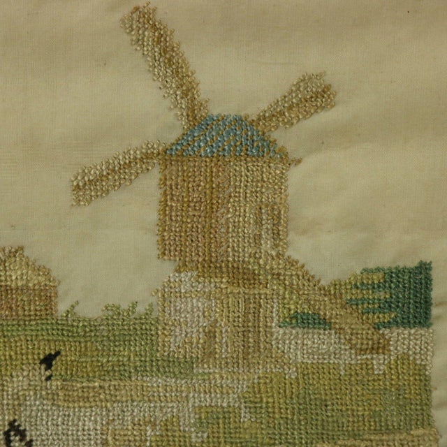 Green Antique Sampler, 1830, by M. Forrest For Sale - Image 8 of 18
