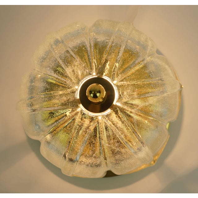 Model A475 3031 Flush Mount with Flower-Shaped Glass Shade from Glashütte Limburg, 1970s For Sale - Image 11 of 16