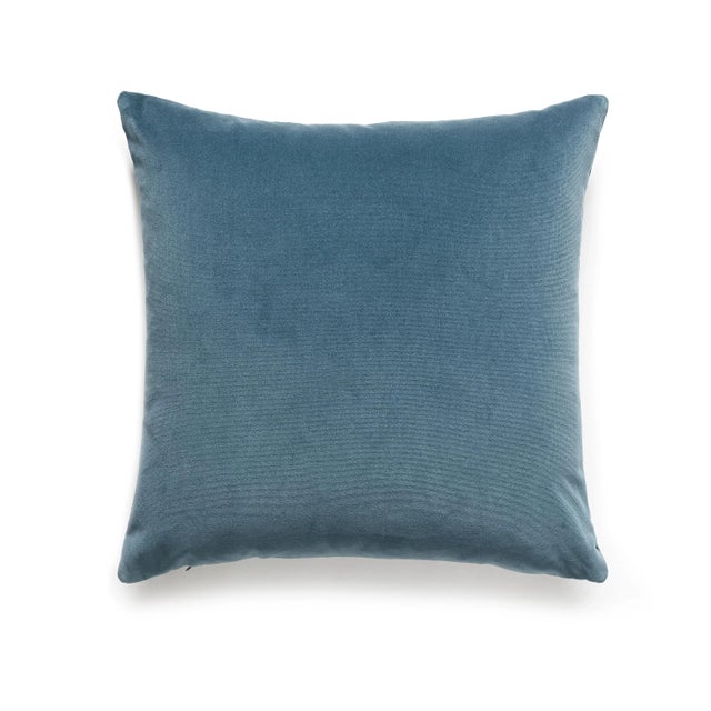 Contemporary The House of Scalamandré Indus Pillow, Teal For Sale - Image 3 of 3