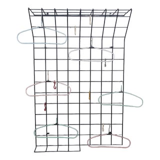 Mid-Century Modern Wall Coat Rack by Karl Fichtel, 1950s For Sale