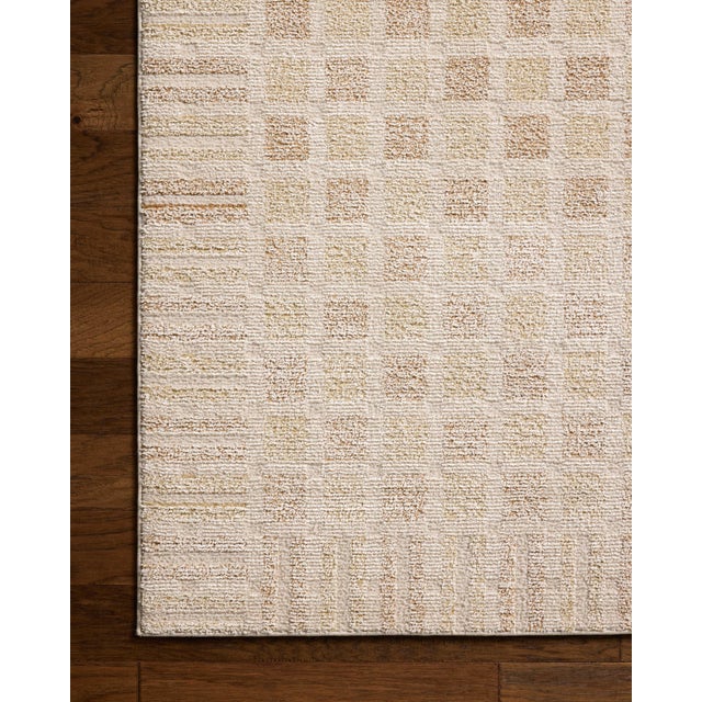 2020s Chris Loves Julia x Loloi Calvin Bone / Natural 5'-3" x 5'-3" Round Area Rug For Sale - Image 5 of 7