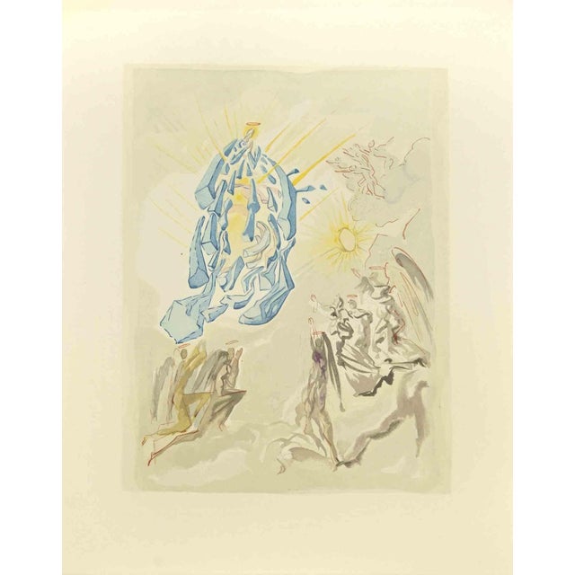 Salvador Dalí, Dante Recovers his Sight, Woodcut, 1963 For Sale